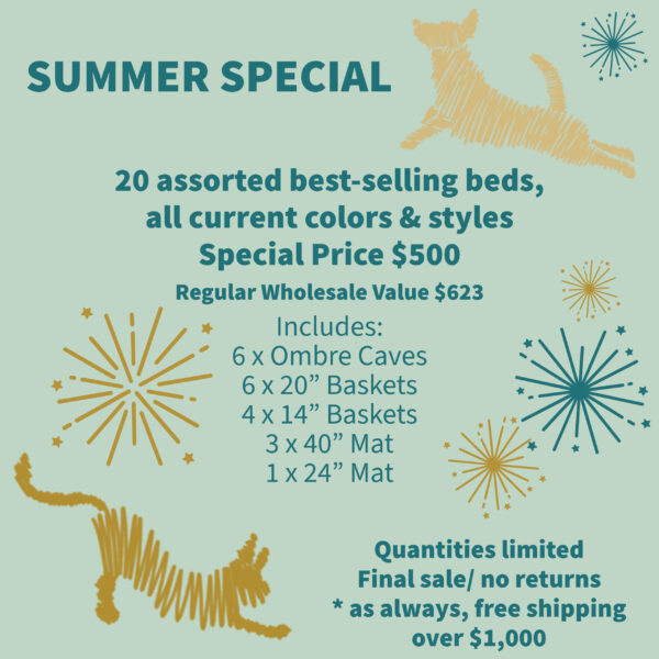 Summer Sale, 20 Assorted Beds