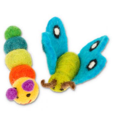 Cat Toys, Caterpillar & Butterfly